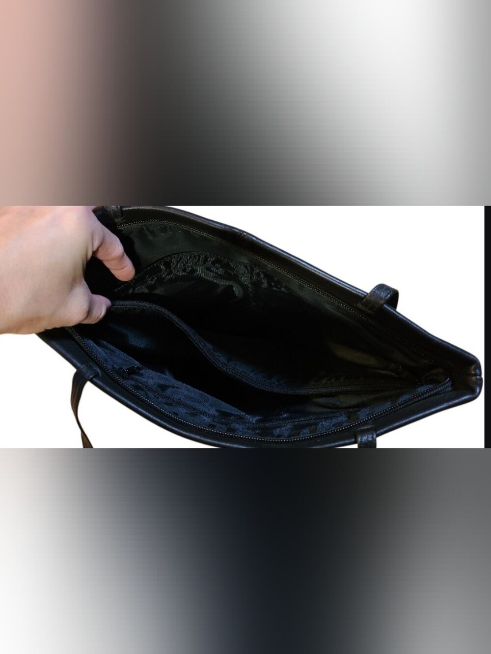 Stone Mountain Genuine Leather Black Purse - Picture 7 of 7
